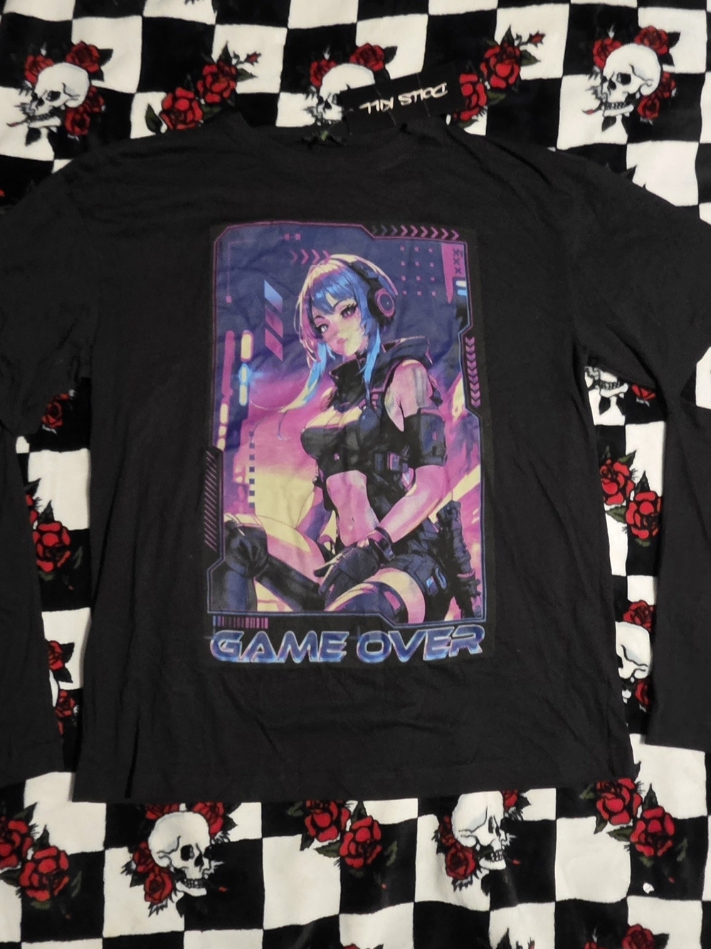 Club Exx Game Over Gamer Girl Long Sleeve Tee